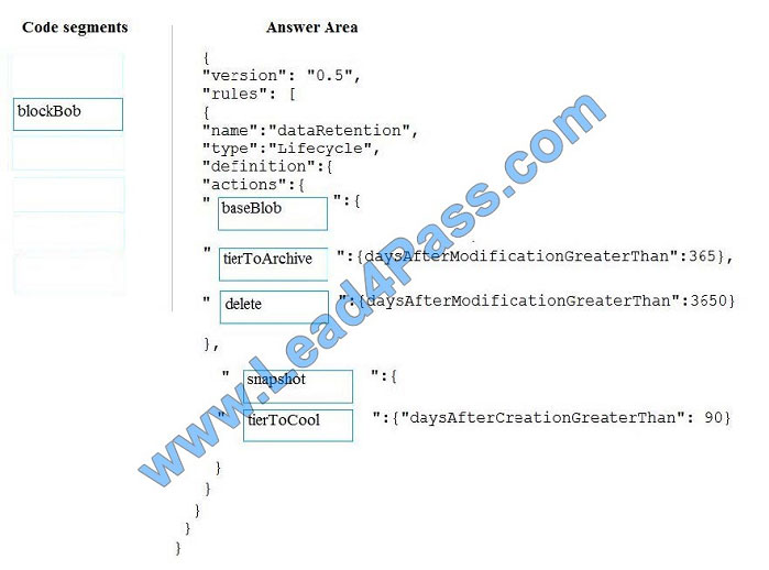leads4pass dp-200 exam question q3-1